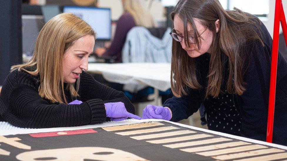 Curators Kate Braun and Alexandra Geary