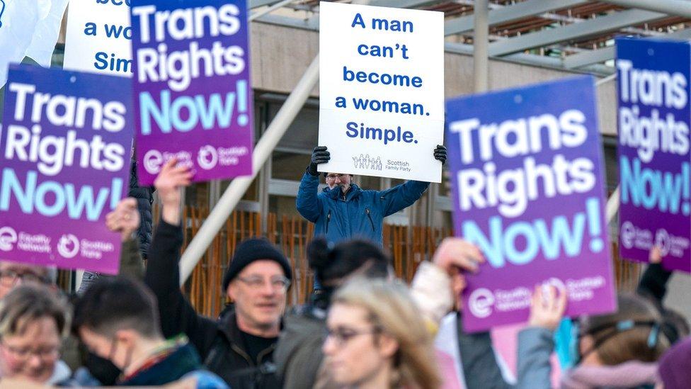 protests over the Gender Recognition Reform Bill