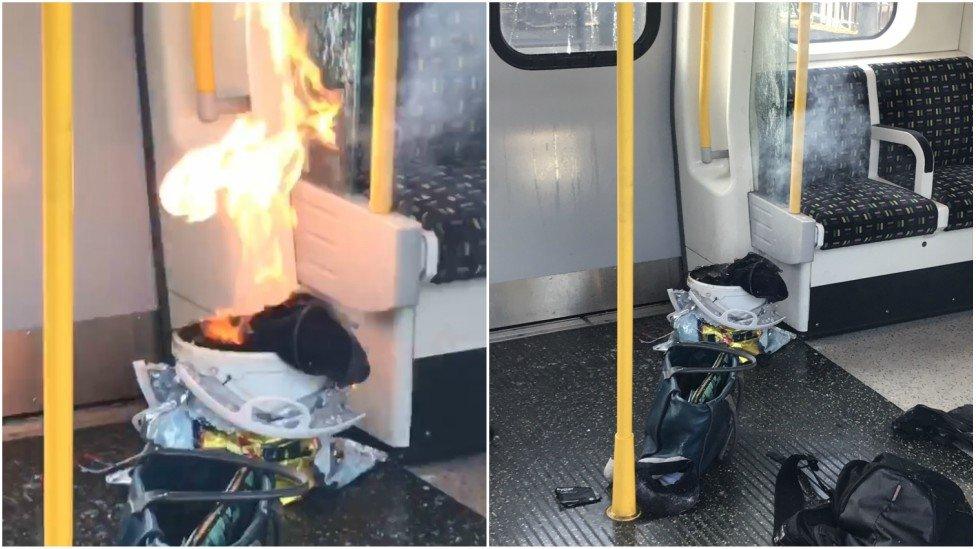 The device partially detonated on the carriage at Parsons Green