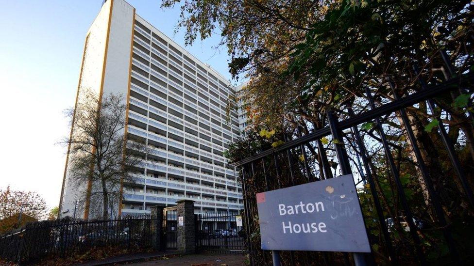 Barton House shown from outside during the daytime