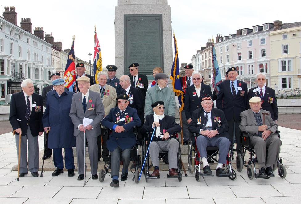 Group of Far East Prisoners of War - Bob Hucklesby is in the middle row, second from the right