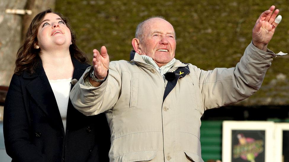 Tony Foulds waves from Endcliffe Park in Sheffield