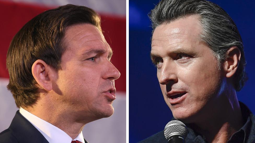 Ron DeSantis and Gavin Newsom