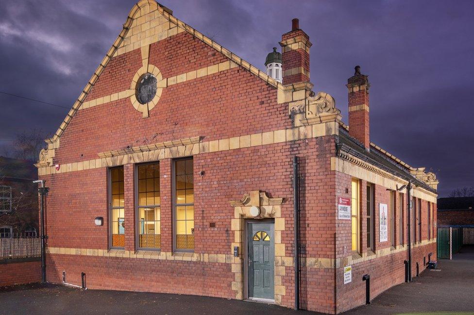 Exterior of Cavendish Community Primary School