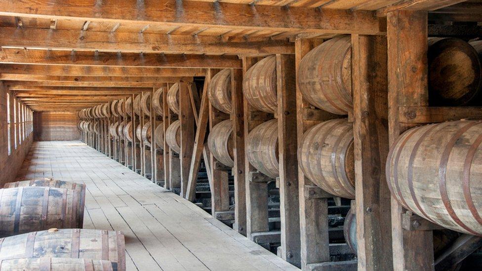 whisky barrels