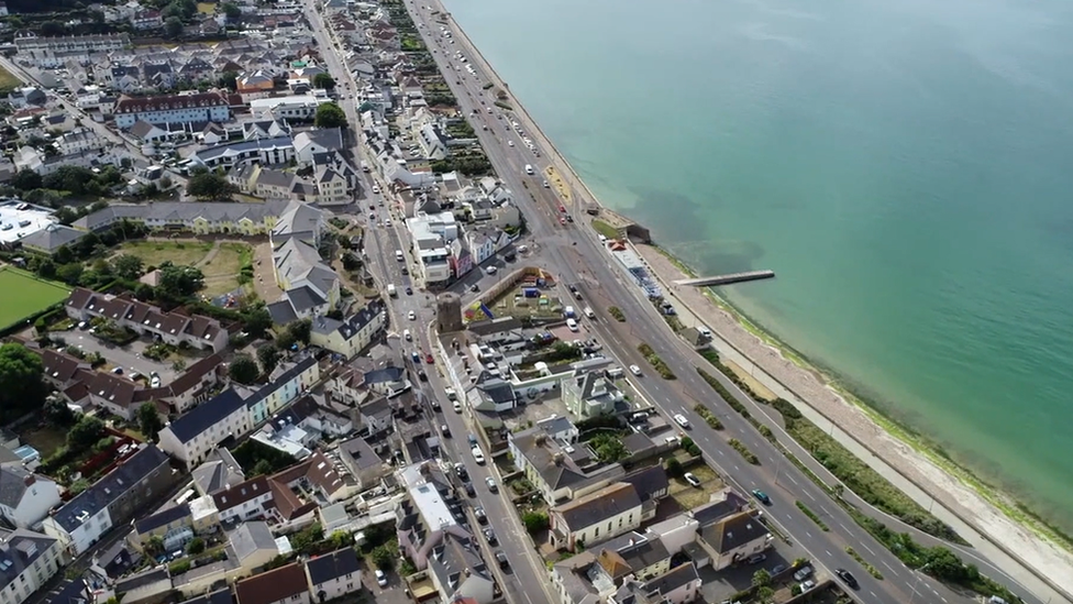 Aerial view of Jersey