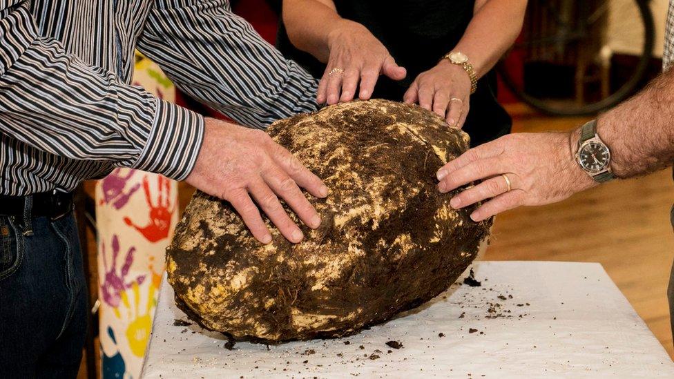 Prehistoric lump of bog butter