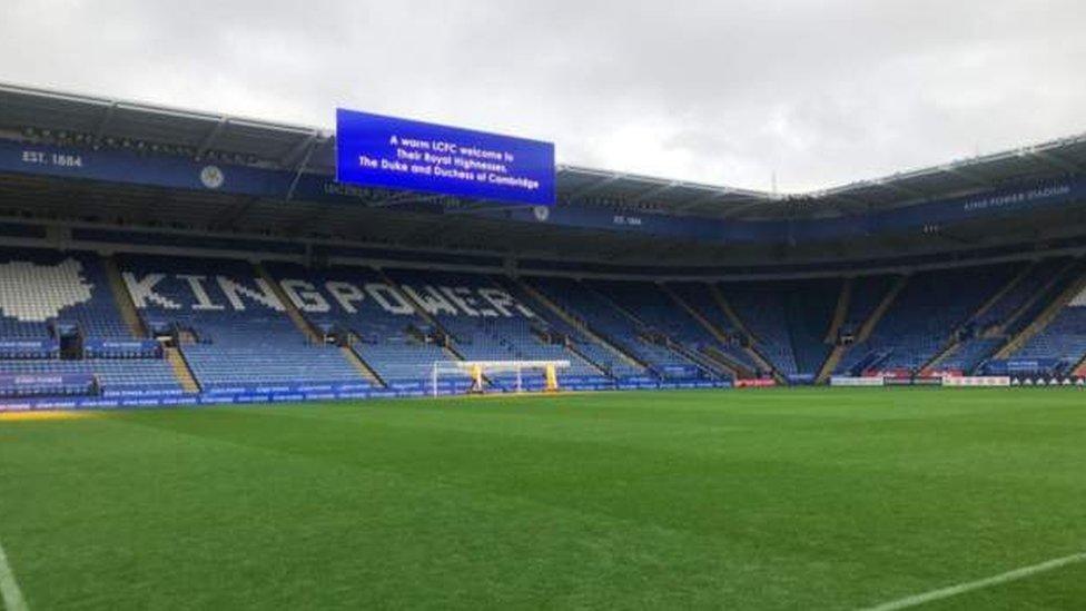 Inside King Power stadium