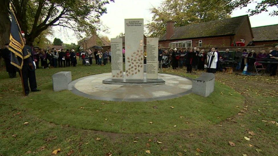 The new war memorial