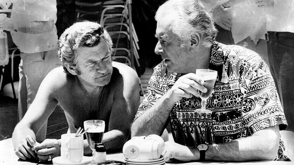 Bob Hawke and Gough Whitlam