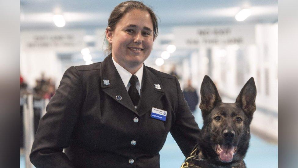 PC Lucy Sculthorpe and Harper