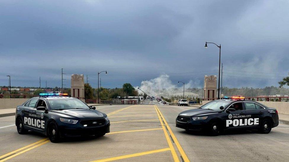 Oklahoma City Police Department vehicles