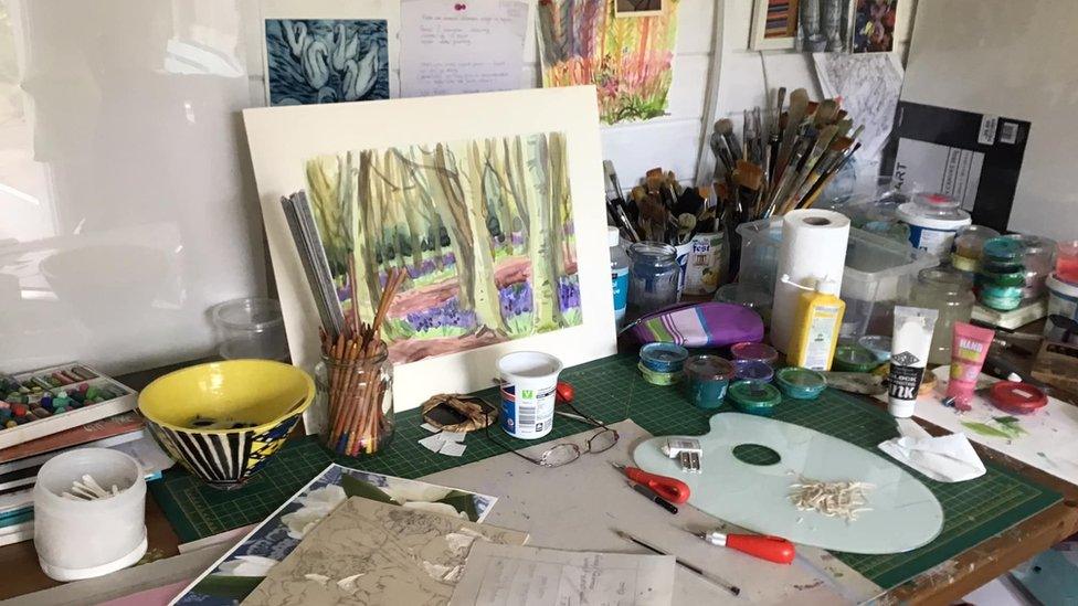 Deborah Battaglia's studio