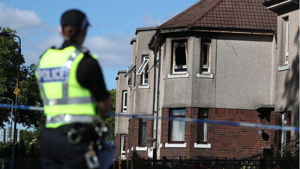 Police officer at the scene