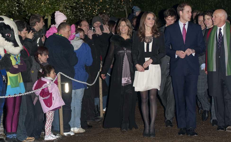 Prince William and Kate at the Thursford Christmas Spectacular