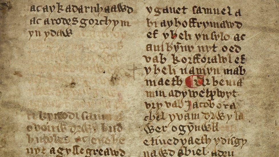 Brut y Tywysogion, Peniarth MS 20 Version, held by National Library of Wales