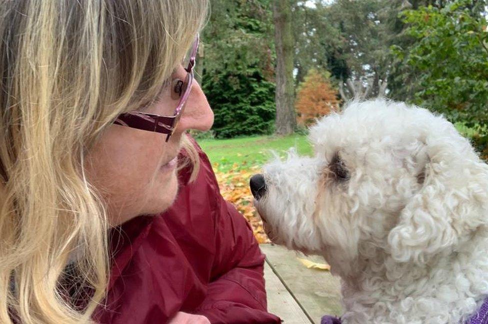 Wendy and her dog Bo