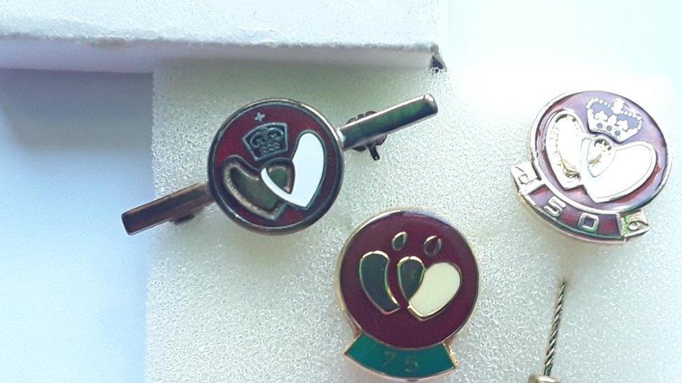 Blood donation badges