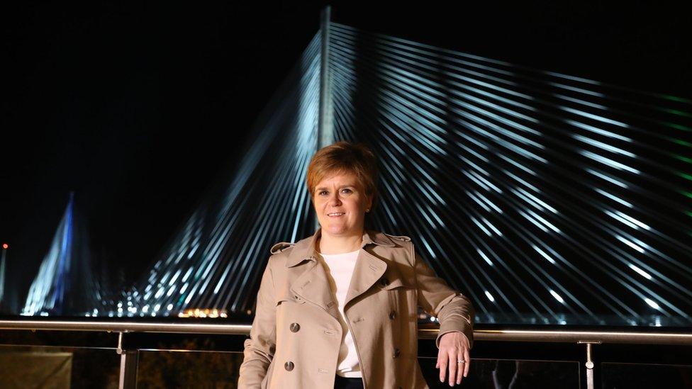 Nicola Sturgeon on the Queensferry Crossing