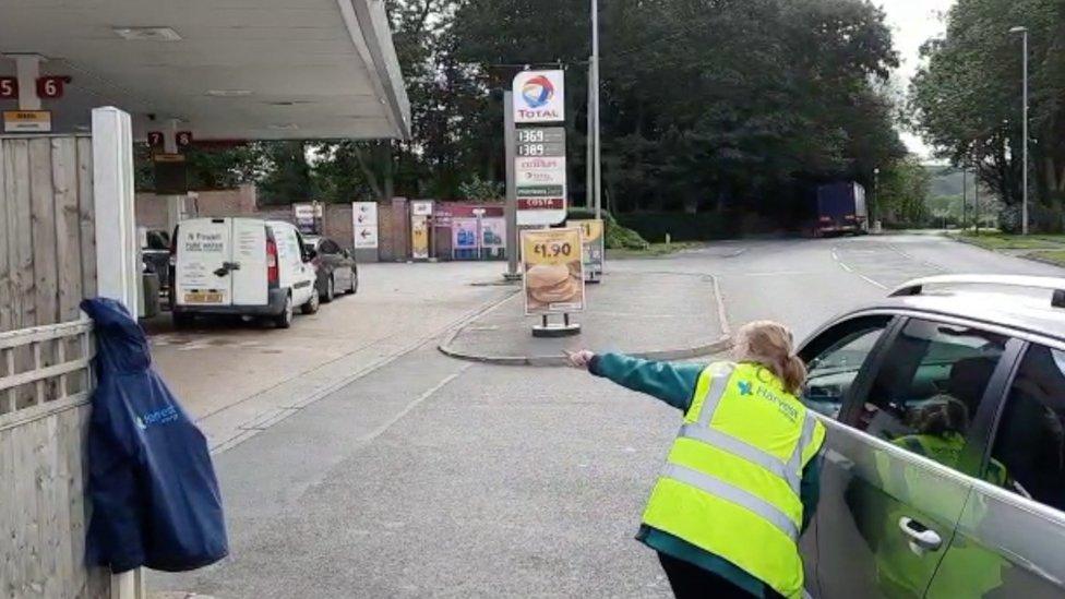 Petrol station in Bunny