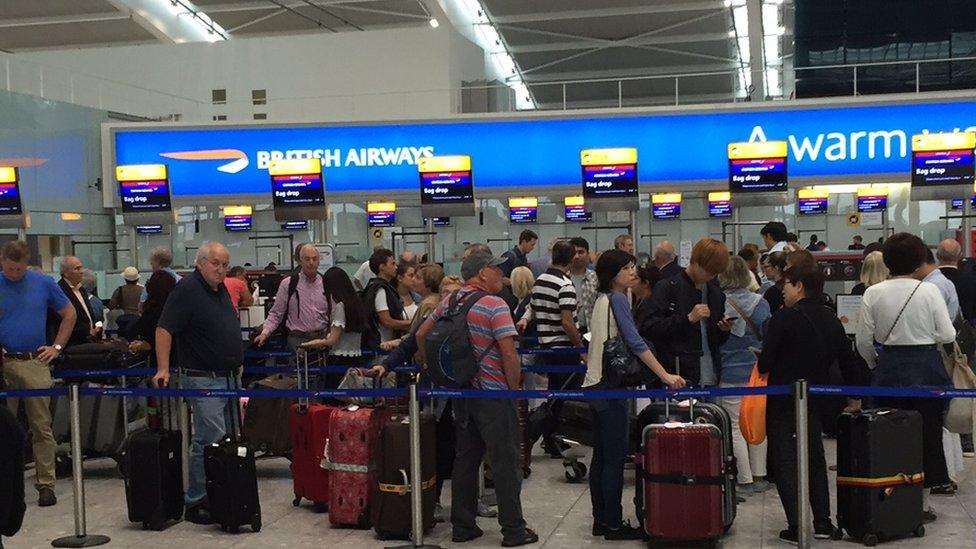 Queue at Heathrow