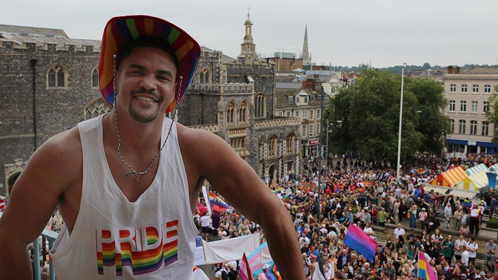 Anthony Ogogo at Norwich Pride