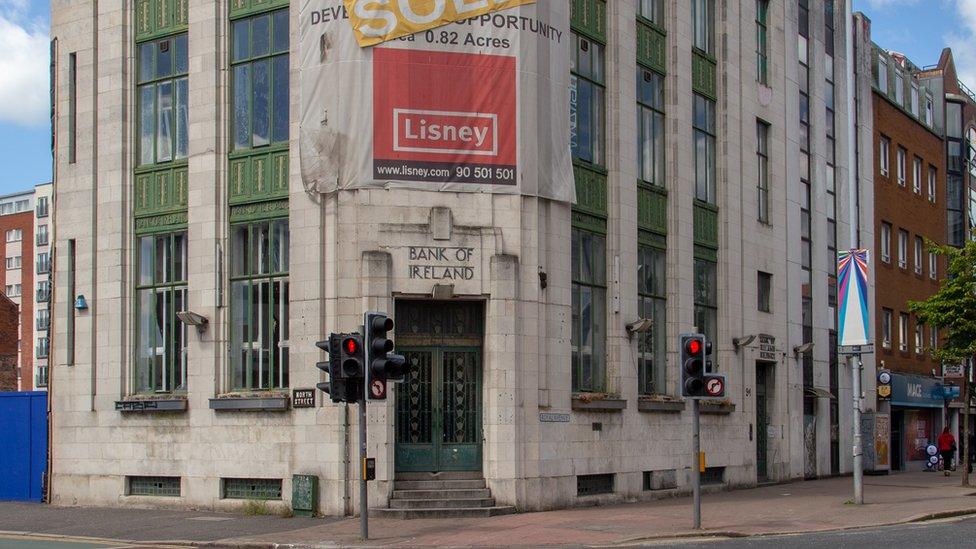 The former Bank of Ireland building in Belfast's Royal Avenue