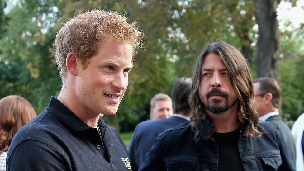 Prince Harry and Dave Grohl