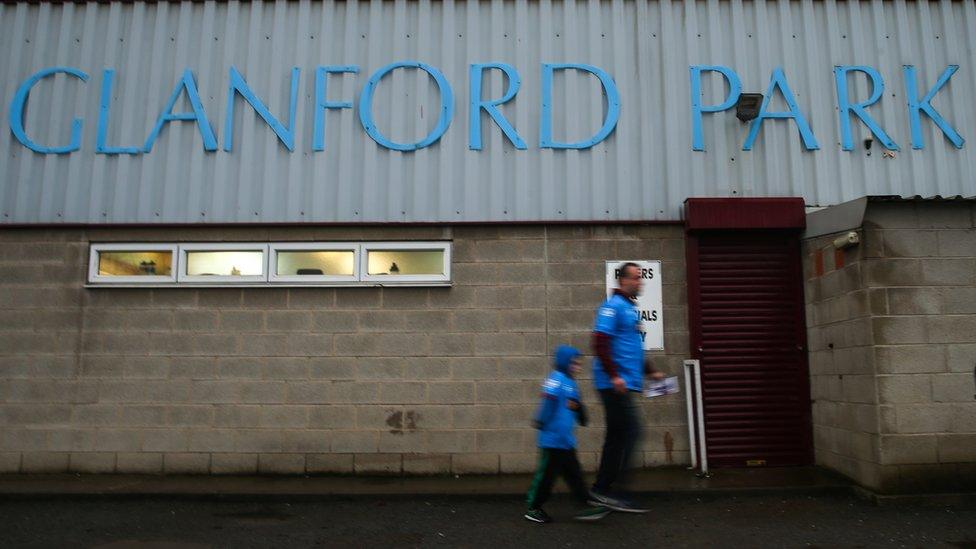 Outside Glanford Park