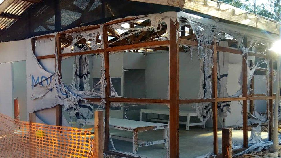 Attackers set fire to an Ebola treatment centre run by Medecins Sans Frontieres in February