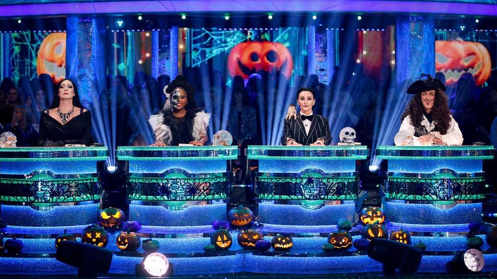 Strictly judges at the Halloween special, 29/10/22