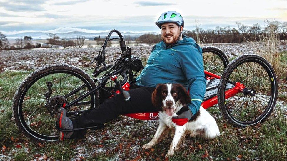 Neil Russell with Buster the dog