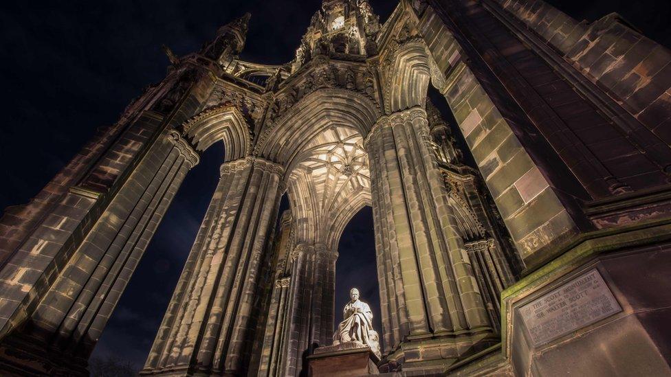 Scott Monument in Edinburgh