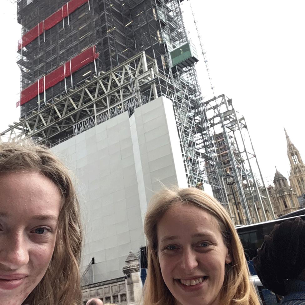 Scaffolding selfie