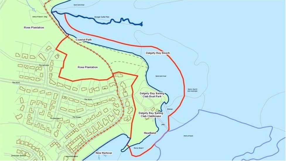 Map of Dalgety Bay