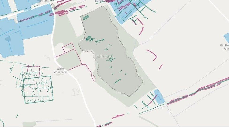 Map of White Moss area