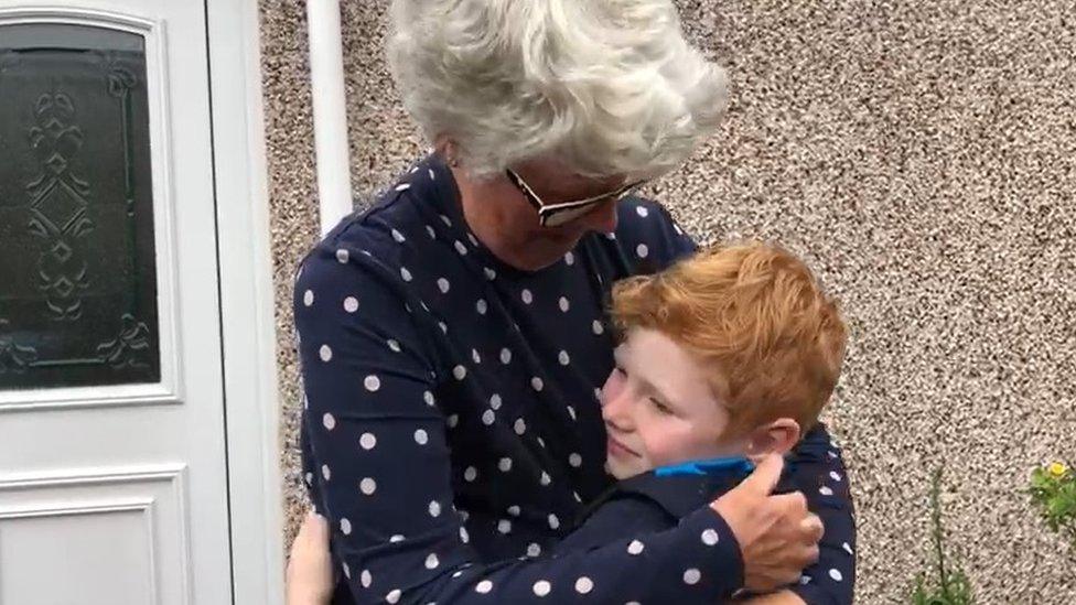 Noah with his gran