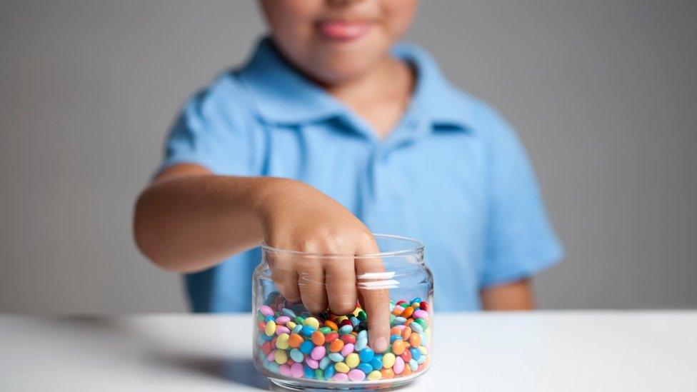 Child eating sweets