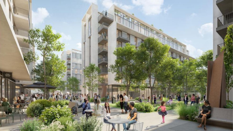 A plan for 578 homes in Harlow