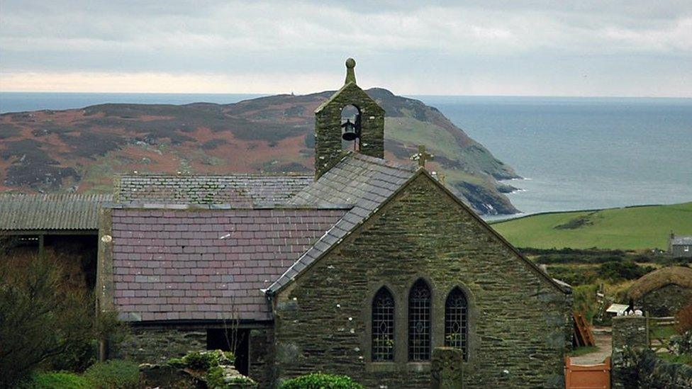 St Peter's Church in Cregneash, Isle of Man