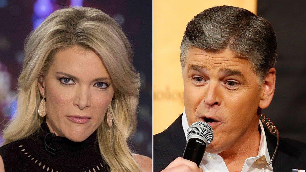 Megyn Kelly (L) and Sean Hannity