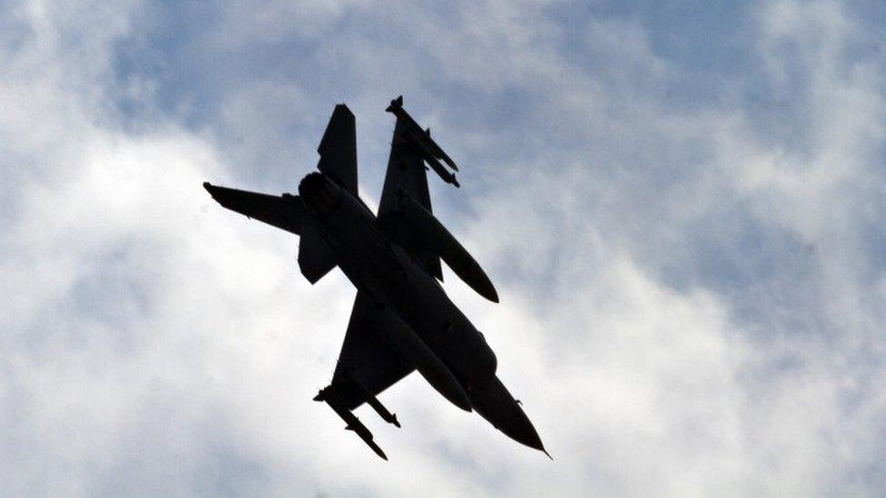 A Turkish fighter jet near Incirlik Air base (file picture)