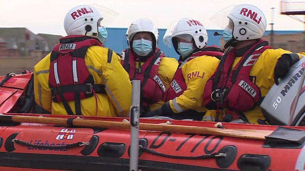 One of the seven RNLI lifeboat crews searching for the vessel