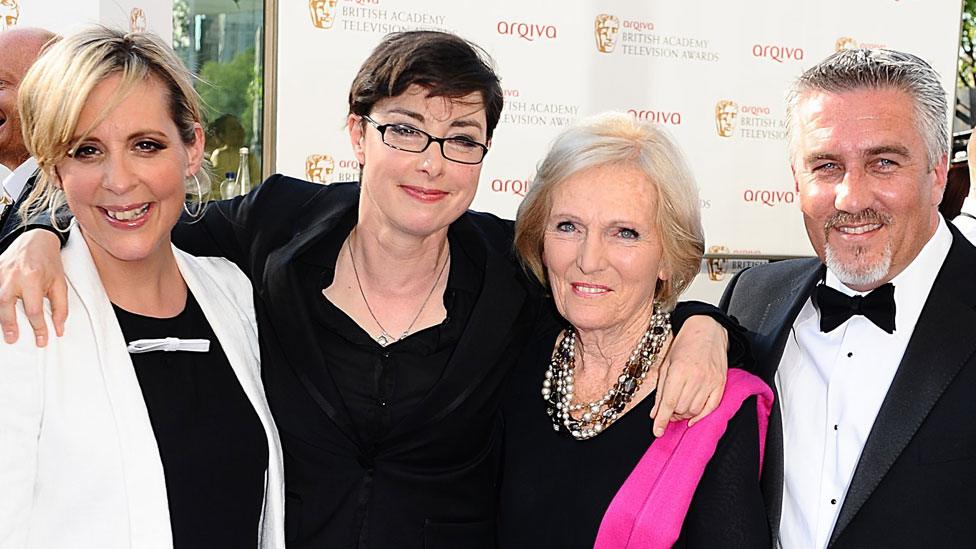 Mel Giedroyc, Sue Perkins, Mary Berry and Paul Hollywood