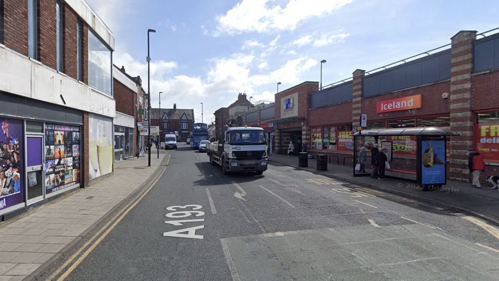 Park Avenue, which is in Whitley Bay town centre