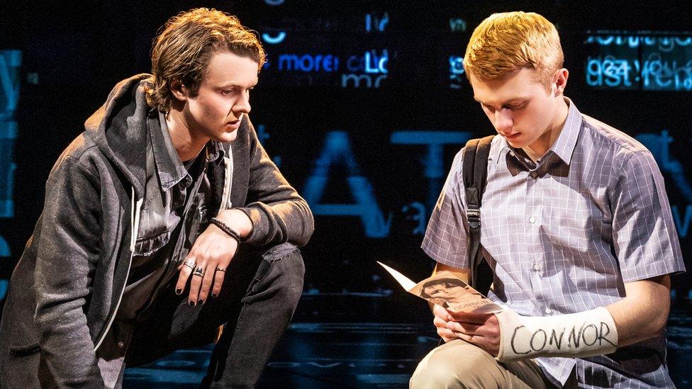 Doug Colling and Sam Tutty in Dear Evan Hansen