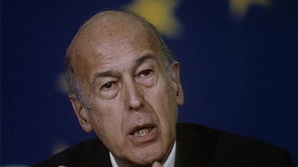 Valery Giscard d'Estaing (file pic)