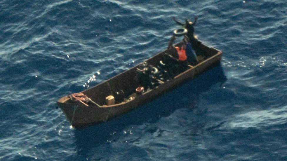 Image captured by search plane (Photo supplied by Sea-Watch)