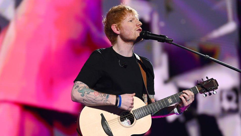 ed sheeran performing