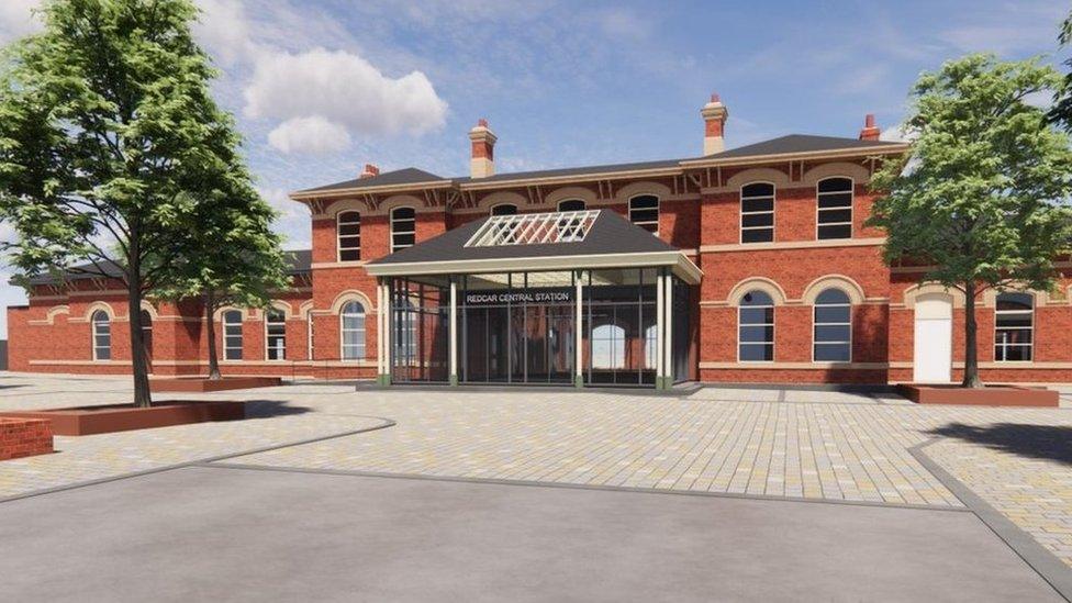 Redcar Central Station artist's impression